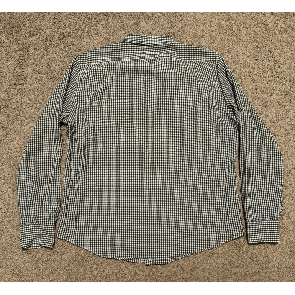 J Crew Shirt Mens Medium Button Down Shirt Checkered Long Sleeve Slim‎ Fit Large